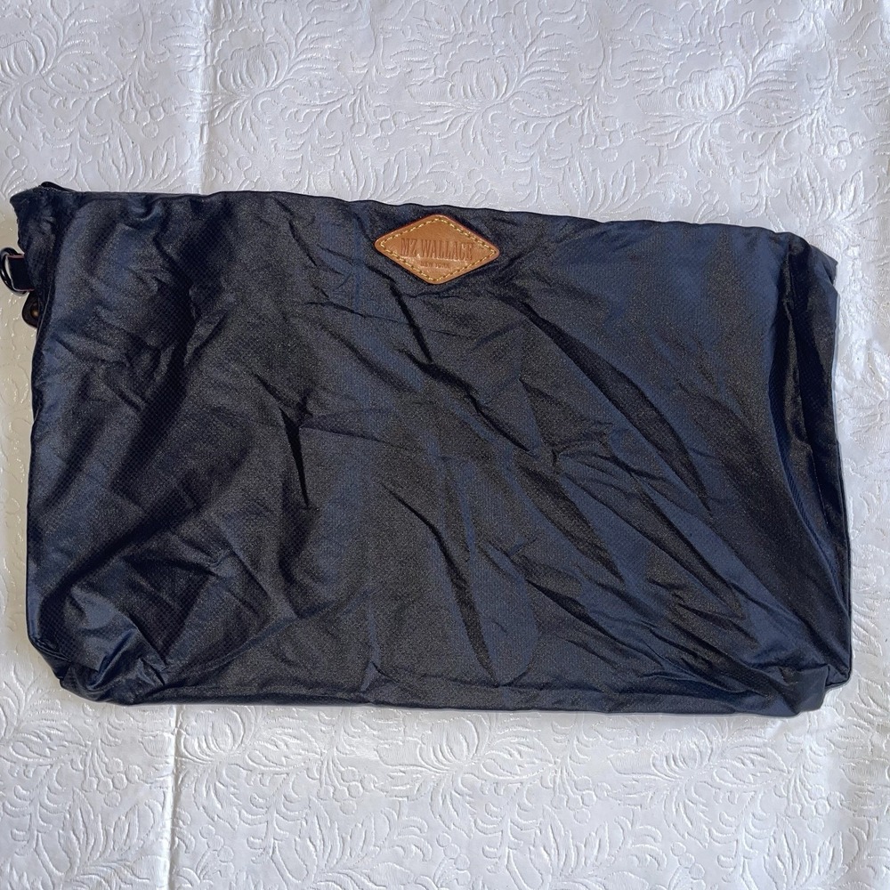 MZ WALLACE TRAVEL NYLON BAG Tote Bag Cosmetic Luxury Carry On 12"x7.5"